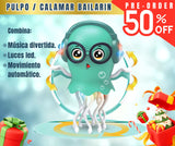 PULPO / CALAMAR BAILARIN CON LUCES LED